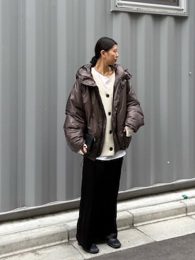 「アイテム（チョーカー）」を使った、Hiyoriさん（レディース・160cm）の秋コーディネート