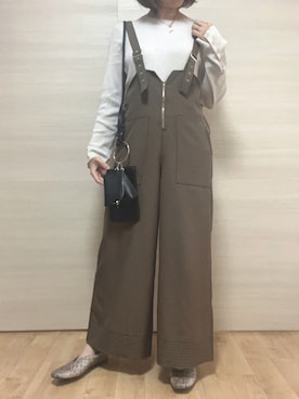 「バブーシュ」｜「アイテム（オールインワン・サロペット）」を使った、ばばさん（レディース・162cm）の夏コーディネート