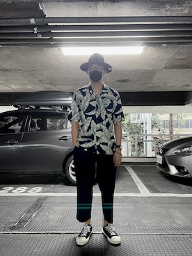 「Article Number（アーティクル ナンバー）のアイテム」を使った、Calvさん（メンズ・176cm）の夏コーディネート