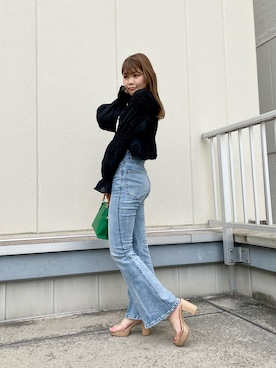 「ESPERANZA（エスペランサ）のアイテム（サンダル）」を使った、AYAKAさん（レディース・157cm）の夏コーディネート