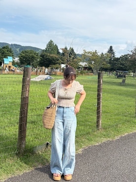「Ray BEAMS（レイビームス）のアイテム」を使った、はるさん（レディース・154cm）の夏コーディネート