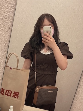 「ぽっちゃり、夏」｜「アイテム（ワンピース/ドレス）」を使った、はるさん（レディース・154cm）の夏コーディネート