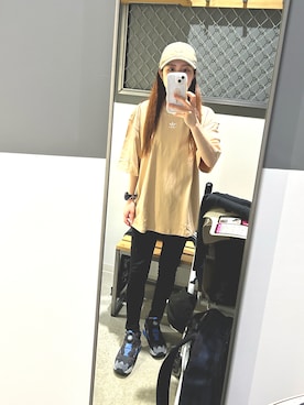 「ストリートカジュアル」｜「アイテム（腕時計）」を使った、CHIKOさん（レディース・150cm）の春コーディネート