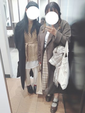 ネモトとコダマさん（レディース・153cm）の冬コーディネート