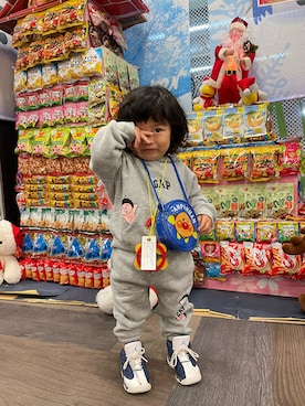 「babyGAP（babyGAP）のアイテム」を使った、shiro'sさん（キッズ・80cm）の冬コーディネート