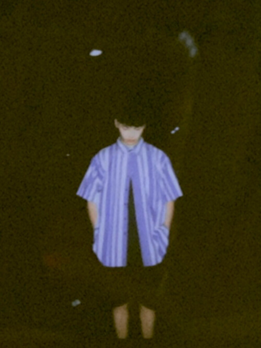 「ootd、復古、oversize」｜「GUのアイテム（カーゴパンツ、ブラック系）」を使った、20nokさん（メンズ・177cm）の秋コーディネートの1枚目の写真
