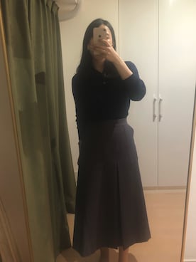 「UNIQLO+J」｜mika✳︎さん（レディース・160cm・20代）の秋コーディネート
