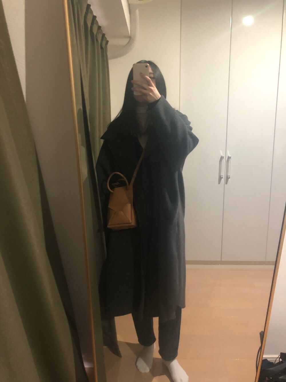 「スタニングルアー、add culumn、UNIQLO、ラクチンコーデ、秋冬コーデ、あったかコーデ、お洒落さんとつながりたい」｜「STUNNING LUREのアイテム（ジャケット/アウター、ブラック系）」を使った、mika✳︎さん（レディース・160cm）の冬コーディネートの1枚目の写真