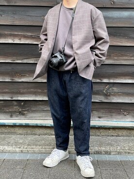 「アイテム（PC・スマホグッズ/家電）」を使った、まきさんさん（メンズ・165cm・20代）の秋コーディネート