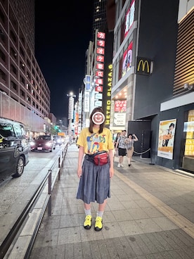 「crocs（クロックス）のアイテム」を使った、タニさん（レディース・174cm）の夏コーディネート