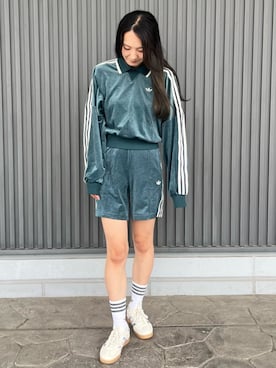 「セットアップスタイル」｜「アイテム（レッグウェア）」を使った、KKさん（レディース・159cm）の秋コーディネート