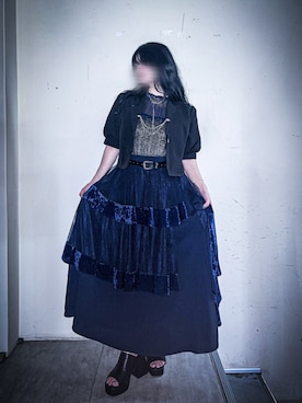 「アイテム（Tシャツ/カットソー）」を使った、白瀬さん（レディース・154cm）の夏コーディネート