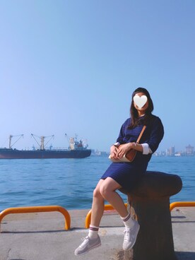 「UNIQUE（ユニーク）のアイテム」を使った、R.Jさん（レディース・162cm）の夏コーディネート