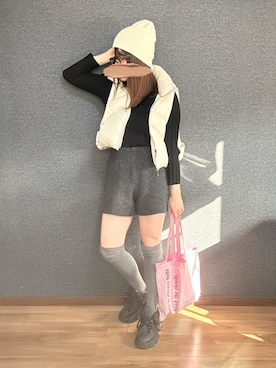 「CFT.（シフト）のアイテム」を使った、yu.さん（レディース・161cm）の冬コーディネート