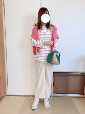 「WC（ダブル シー）のアイテム（バッグ）」を使った、yu.さん（レディース・161cm）の秋コーディネート