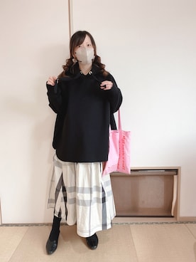 「アイテム（手袋）」を使った、yu.さん（レディース・161cm）の冬コーディネート