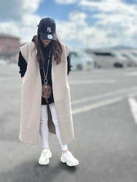 「PICHI（ピイチ）のアイテム」を使った、yu.さん（レディース・161cm）の冬コーディネート