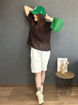 「アイテム（ソックス/靴下）」を使った、yu.さん（レディース・161cm）の秋コーディネート