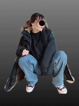 「むすこーで」｜「アイテム（その他）」を使った、yu.さん（レディース・161cm）の冬コーディネート