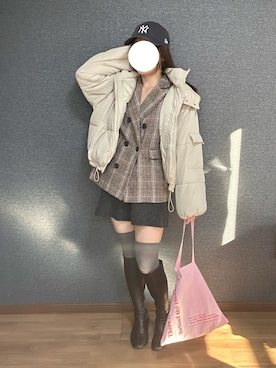 「CEMONEMO（セモネモ）のアイテム」を使った、yu.さん（レディース・161cm）の冬コーディネート