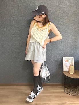 「アイテム（レッグウェア）」を使った、yu.さん（レディース・161cm）の夏コーディネート
