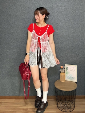 「GU（ジーユー）のアイテム（バッグ）」を使った、yu.さん（レディース・161cm）の秋コーディネート