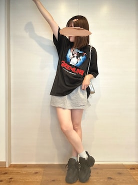 「アイテム（スカート）」を使った、yu.さん（レディース・161cm）の夏コーディネート