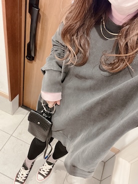 「PICHI（ピイチ）のアイテム」を使った、yu.さん（レディース・161cm）の冬コーディネート