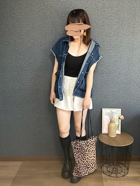 「アイテム（ソックス/靴下）」を使った、yu.さん（レディース・161cm）の秋コーディネート