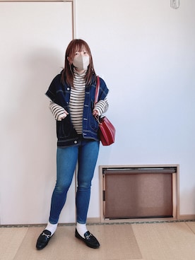 「臨月」｜yu.さん（レディース・161cm）の春コーディネート