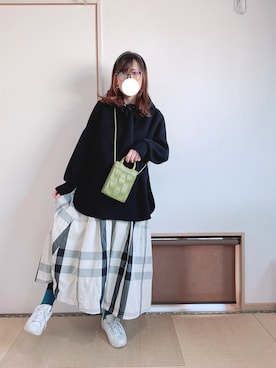 「fifth（フィフス）のアイテム（スカート）」を使った、yu.さん（レディース・161cm）の冬コーディネート