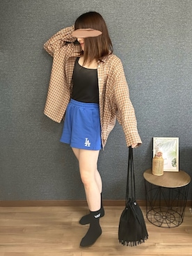 「アイテム（ソックス/靴下）」を使った、yu.さん（レディース・161cm）の秋コーディネート