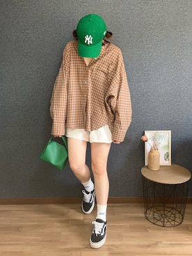 「アイテム（ソックス/靴下）」を使った、yu.さん（レディース・161cm）の秋コーディネート