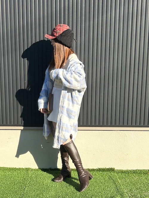 セール】スクエアトゥストレッチロングブーツ（ブーツ）｜VIVIAN