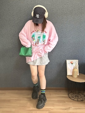 「アイテム（ソックス/靴下）」を使った、yu.さん（レディース・161cm）の秋コーディネート