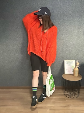 「アイテム（レッグウェア）」を使った、yu.さん（レディース・161cm）の秋コーディネート