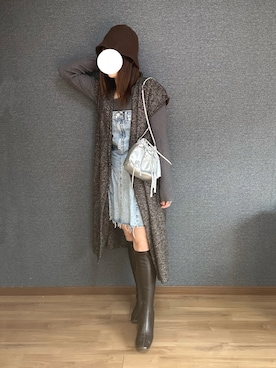 「アイテム（その他トップス）」を使った、yu.さん（レディース・161cm）の冬コーディネート