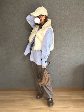 「CFT.（シフト）のアイテム」を使った、yu.さん（レディース・161cm）の冬コーディネート