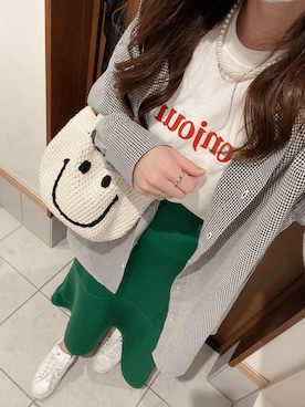 「ニコちゃん」｜yu.さん（レディース・161cm）の春コーディネート