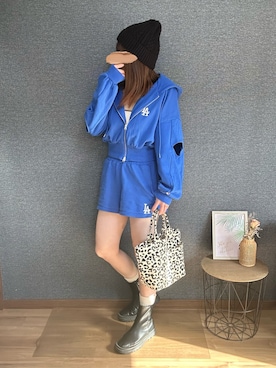 「アイテム（ソックス/靴下）」を使った、yu.さん（レディース・161cm）の秋コーディネート