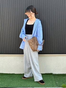 「アイテム（インナーウェア/肌着）」を使った、yu.さん（レディース・161cm）の秋コーディネート