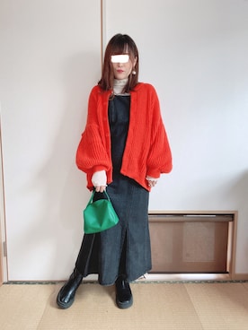 「WC（ダブル シー）のアイテム（バッグ）」を使った、yu.さん（レディース・161cm）の秋コーディネート
