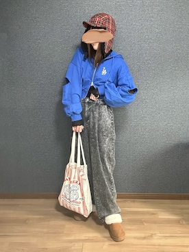 「８(eight)（エイト）のアイテム」を使った、yu.さん（レディース・161cm）の冬コーディネート