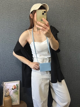「LOWRYS FARM（ローリーズファーム）のアイテム」を使った、yu.さん（レディース・161cm）の夏コーディネート