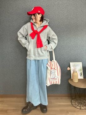 「BAYFLOW（ベイフロー）のアイテム」を使った、yu.さん（レディース・161cm）の春コーディネート