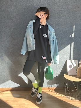 「アイテム（レッグウェア）」を使った、yu.さん（レディース・161cm）の秋コーディネート