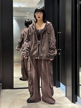 「アイテム（スウェットパンツ）」を使った、ノン(HARE)さん（レディース・170cm・20代）の秋コーディネート