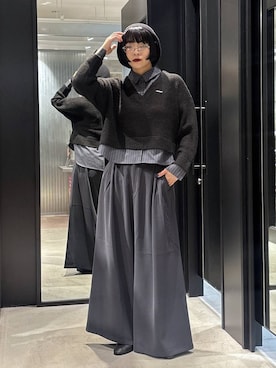 「アイテム（バレエシューズ）」を使った、ノン(HARE)さん（レディース・170cm・20代）の秋コーディネート