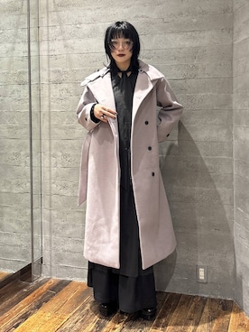 「アイテム（チェスターコート）」を使った、ノン(HARE)さん（レディース・170cm・20代）の冬コーディネート