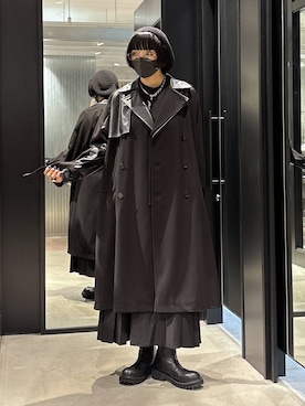「アイテム（トレンチコート）」を使った、ノン(HARE)さん（レディース・170cm）の秋コーディネート